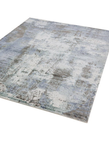 Tappeto Gatsby Navy in viscosa naturale: design moderno e morbidezza per valorizzare il soggiorno con stile contemporaneo e raf