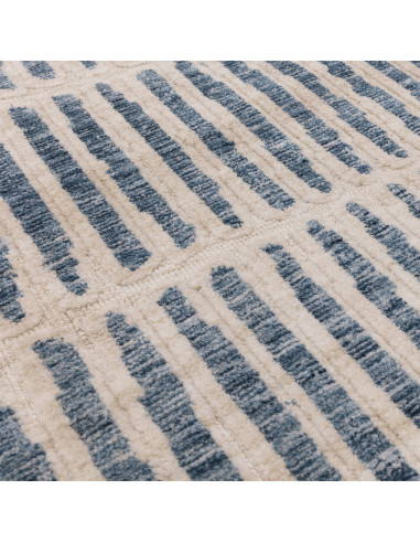 Elevate your space with the Mason Grid modern designer rug, featuring a plush geometric pattern perfect for stylish, durable, a