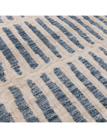 Elevate your space with the Mason Grid modern designer rug, featuring a plush geometric pattern perfect for stylish, durable, a