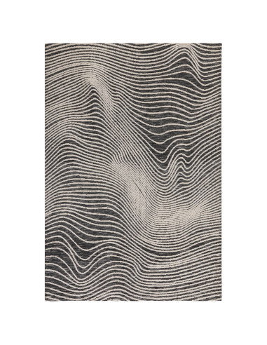 Tappeto contemporaneo moderno Mason Magnitude Black: design astratto, morbidezza e resistenza per un soggiorno elegante e di te