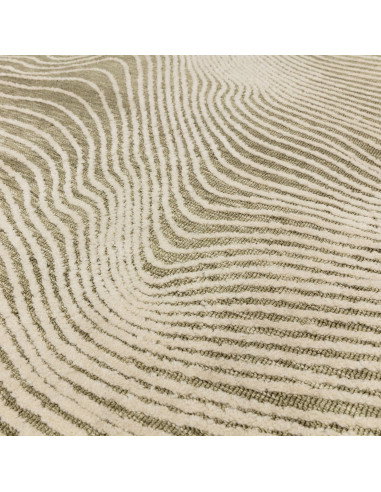 Elevate your space with the Mason Magnitude Sage, a modern designer rug featuring an abstract geometric pattern in soothing sag