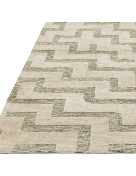 Elevate your space with the Mason Maze modern designer rug, featuring a durable geometric pattern and soft microfiber for lasti