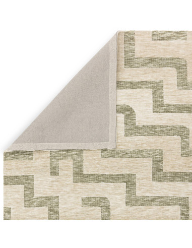 Elevate your space with the Mason Maze modern designer rug, featuring a durable geometric pattern and soft microfiber for lasti