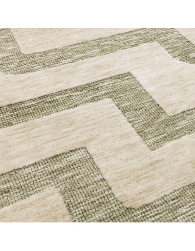 Elevate your space with the Mason Maze modern designer rug, featuring a durable geometric pattern and soft microfiber for lasti
