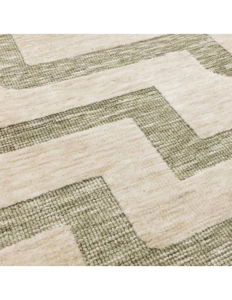 Elevate your space with the Mason Maze modern designer rug, featuring a durable geometric pattern and soft microfiber for lasti