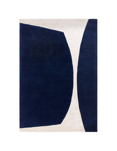 Tappeto Matrix 102 Signature Indigo: design moderno e materiali naturali per un soggiorno elegante e contemporaneo. Perfetto tr