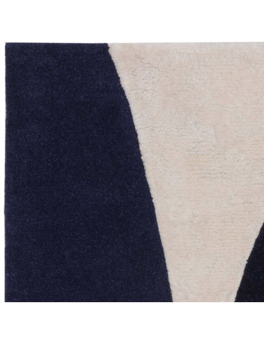 Discover the Matrix 102 Signature Indigo, a modern designer rug with bold geometric patterns and plush texture for stylish, con