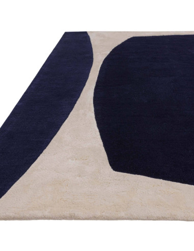Discover the Matrix 102 Signature Indigo, a modern designer rug with bold geometric patterns and plush texture for stylish, con