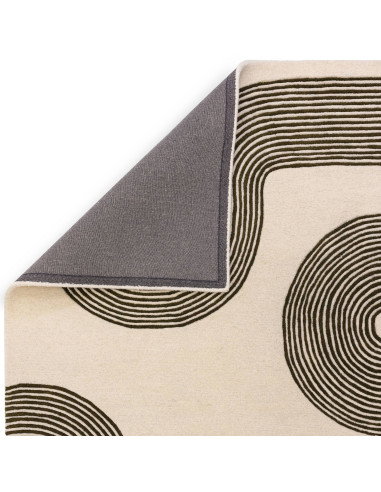 Tappeto Matrix 86 Arches Forest in lana naturale, design moderno e geometrico, perfetto per soggiorni contemporanei e ambienti