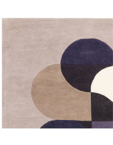 Elevate your space with the Matrix 92 Statement Grey, a modern designer rug featuring geometric elegance and plush, durable woo
