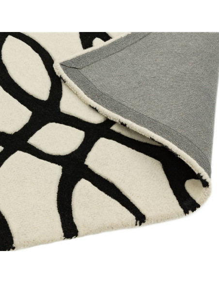 Tappeto Matrix MAX35 Wire White: design moderno e geometrico in lana naturale, perfetto per tappeti contemporanei soggiorno ele