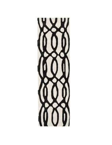 Tappeto Matrix MAX35 Wire White: design moderno e geometrico in lana naturale, perfetto per tappeti contemporanei soggiorno ele