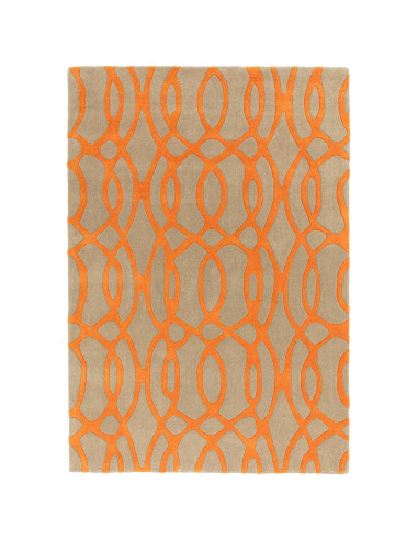 Tappeto Matrix MAX37 Wire Orange: design moderno e materiali naturali per un tocco unico nei tappeti contemporanei soggiorno. M
