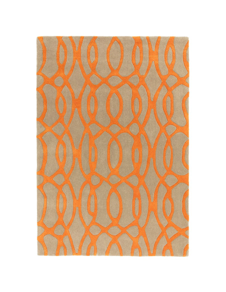 Tappeto Matrix MAX37 Wire Orange: design moderno e materiali naturali per un tocco unico nei tappeti contemporanei soggiorno. M