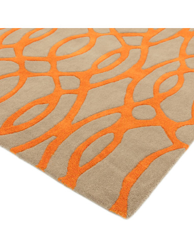 Tappeto Matrix MAX37 Wire Orange: design moderno e materiali naturali per un tocco unico nei tappeti contemporanei soggiorno. M