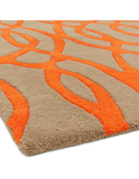 Tappeto Matrix MAX37 Wire Orange: design moderno e materiali naturali per un tocco unico nei tappeti contemporanei soggiorno. M