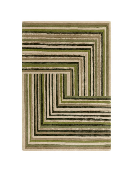 Tappeto Matrix Network Forest: design geometrico e morbidezza per un soggiorno moderno e accogliente. Perfetto tra i tappeti co