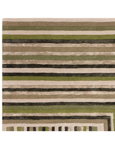 Elevate your space with the Matrix Network Forest rug, a modern designer rug featuring geometric elegance and plush natural fib