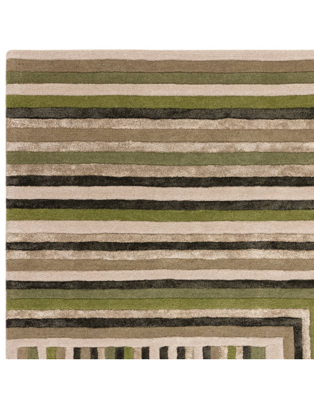 Elevate your space with the Matrix Network Forest rug, a modern designer rug featuring geometric elegance and plush natural fib