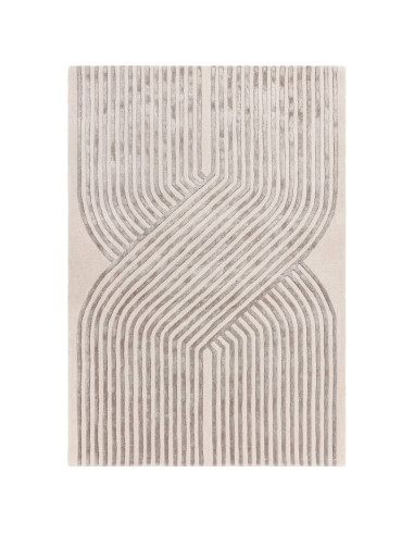 Tappeto Matrix Solsitice Ivory: design moderno e materiali naturali per un soggiorno elegante e accogliente. Perfetto tra i tap