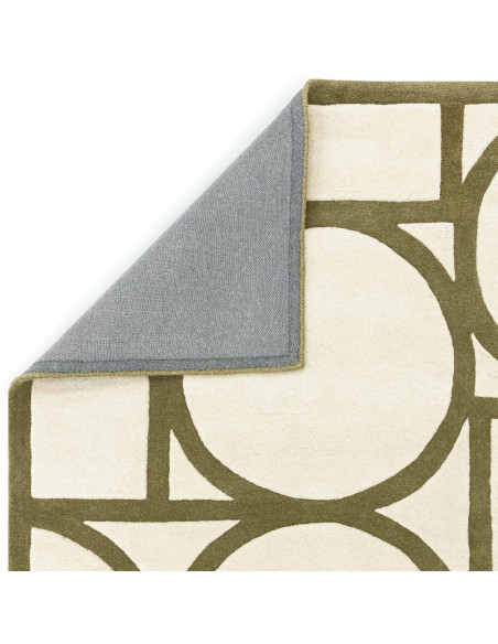 Elevate your space with the Metro Khaki modern designer rug, featuring geometric elegance and plush natural wool for lasting st