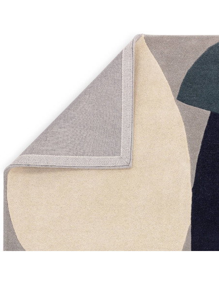 Elevate your space with the Reef RF25 Mid Century Teal, a modern designer rug featuring abstract geometric patterns in soothing