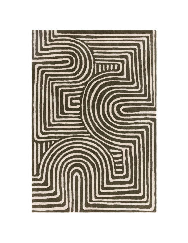 Elevate your space with the Reef RF30 Curve Forest, a modern designer rug featuring geometric elegance and plush, durable natur