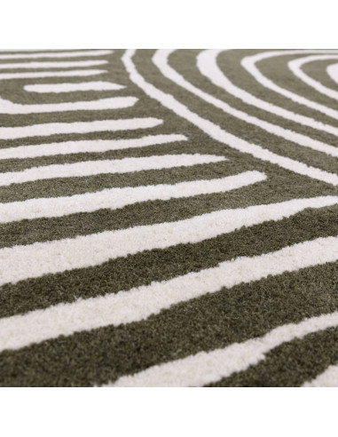 Elevate your space with the Reef RF30 Curve Forest, a modern designer rug featuring geometric elegance and plush, durable natur