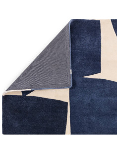 Tappeto Romy 03 Kite Blue: design geometrico moderno, colori eleganti e materiali resistenti per un soggiorno contemporaneo e r 2