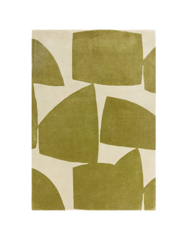 Elevate your space with the Romy 04 Kite Sage, a modern designer rug featuring abstract geometric style in soothing sage and cr