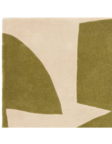 Elevate your space with the Romy 04 Kite Sage, a modern designer rug featuring abstract geometric style in soothing sage and cr