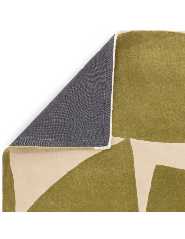 Elevate your space with the Romy 04 Kite Sage, a modern designer rug featuring abstract geometric style in soothing sage and cr