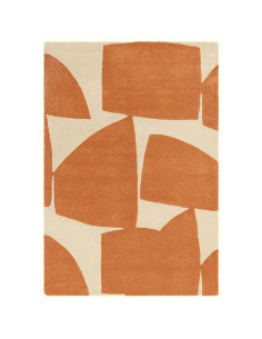 Tappeto Romy 05 Kite Orange: design geometrico moderno, colori caldi e comfort per un soggiorno contemporaneo unico e raffinato