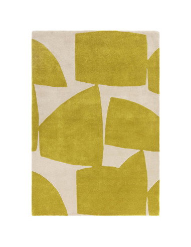 Discover the Romy 06 Kite Chartreuse, a modern designer rug with bold geometric flair, durable PET fibers, and plush comfort fo