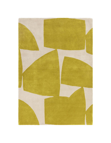 Tappeto Romy 06 Kite Chartreuse: design geometrico e colori vivaci per un soggiorno moderno e contemporaneo, comfort e resisten