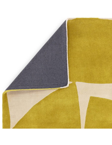 Discover the Romy 06 Kite Chartreuse, a modern designer rug with bold geometric flair, durable PET fibers, and plush comfort fo