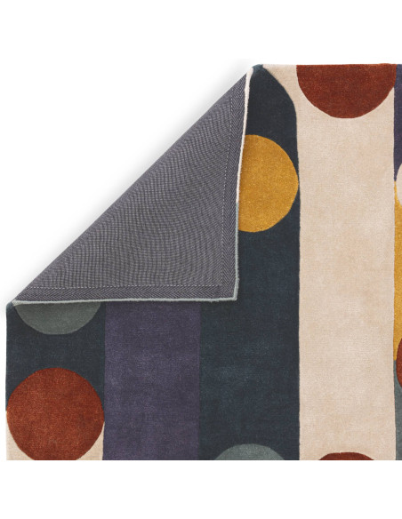 Elevate your space with the Romy 07 Morse Multi, a modern designer rug featuring vibrant geometric patterns and durable, easy-c