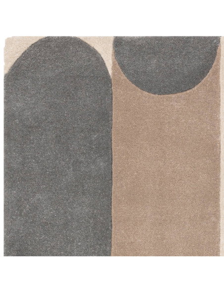 Elevate your space with the Romy 08 Morse Blue, a modern designer rug featuring a durable, plush geometric abstract pattern in