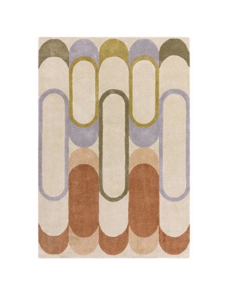 Elevate your space with the Romy 09 Module Pastel, a modern designer rug featuring a soft geometric abstract pattern in soothin