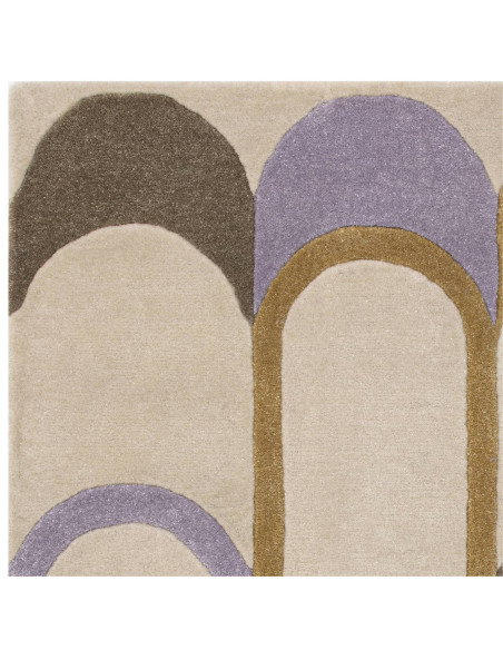 Elevate your space with the Romy 09 Module Pastel, a modern designer rug featuring a soft geometric abstract pattern in soothin