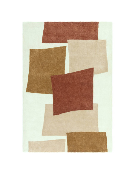 Tappeto Romy 13 Papercut Red: design moderno e geometrico, perfetto per soggiorni contemporanei con stile e comfort duraturo.