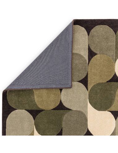 Elevate your space with the Romy 15 Jive Green, a modern designer rug featuring a plush geometric design in soothing green tone