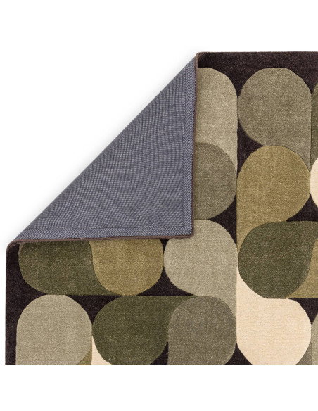 Tappeto Romy 15 Jive Green: design geometrico moderno, comfort e resistenza per valorizzare il tuo soggiorno con stile contempo