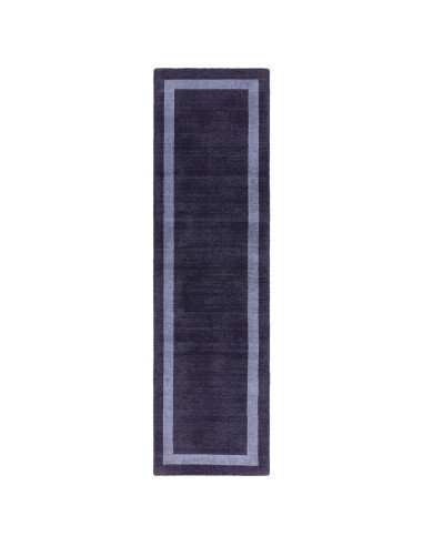 Elevate your space with the Albi Navy rug, a minimalist rug crafted from natural wool featuring a sleek geometric border and du