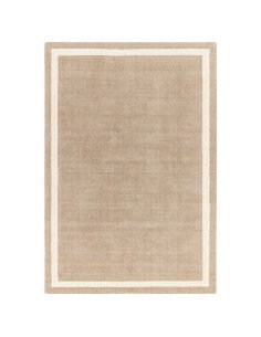 Tappeto Albi Sand in lana naturale, design minimal e tinta unita, perfetto per ambienti eleganti e confortevoli. Facile da puli