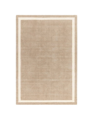 Tappeto Albi Sand in lana naturale, design minimal e tinta unita, perfetto per ambienti eleganti e confortevoli. Facile da puli