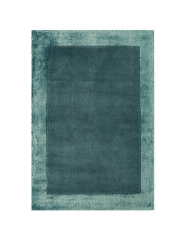 Elevate your space with the Ascot Aqua Blue rug, a minimalist rug blending natural fibres and elegant geometric design for time