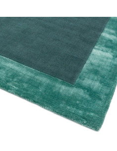Tappeto Ascot Aqua Blue: eleganza minimalista e qualità superiore in tinta unita, perfetto per ambienti moderni e confortevoli. 2