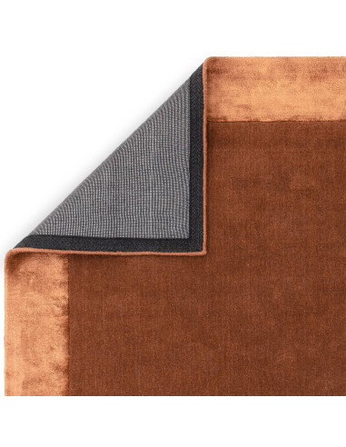 Elevate your space with the Ascot Rust rug, featuring a timeless geometric design in warm tones—perfect for minimalist rugs and