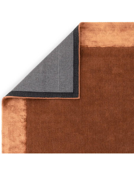 Elevate your space with the Ascot Rust rug, featuring a timeless geometric design in warm tones—perfect for minimalist rugs and